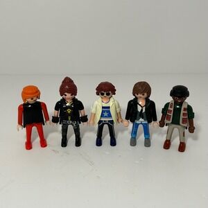 Playmobil Figures Lot of 5 Modern People Urban Adventure Tactical Star Shirt VTG